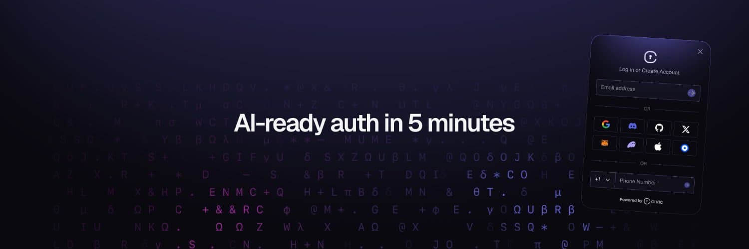 Civic Auth banner